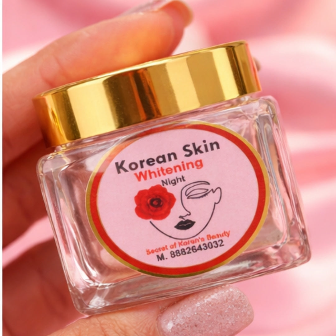 Korean Night Cream for Brighter, Glowing Skin visible Reults In 7 Days