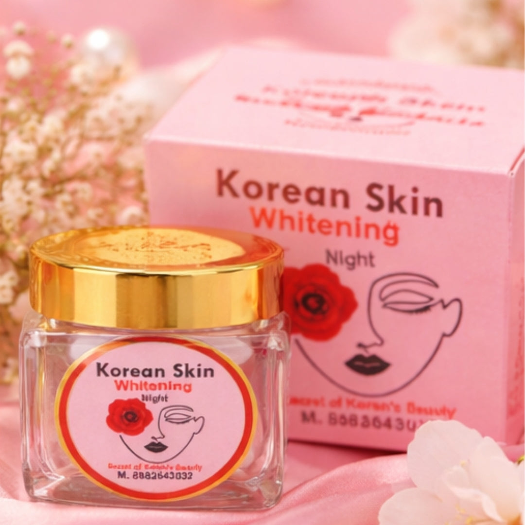 Korean Night Cream for Brighter, Glowing Skin visible Reults In 7 Days