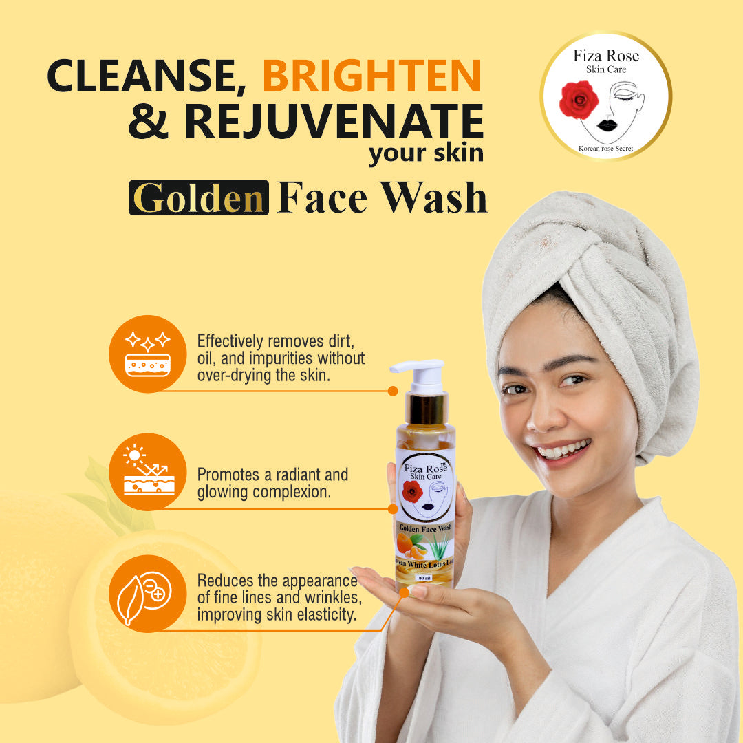 Golden Face, Wash For Bright Skin Best Cleanser